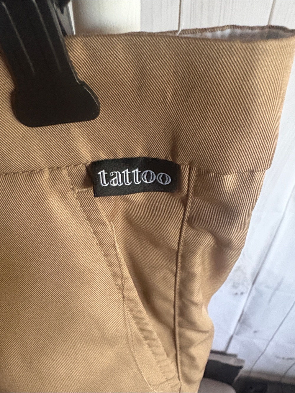 Men's Tan Flat-Front Shorts - Picture 2 of 5